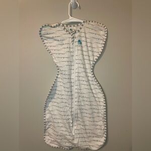 Love to Dream White and Gray Sleep Sack Pajamas